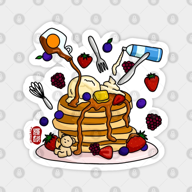 Pancake Magnet by Fan Doodle