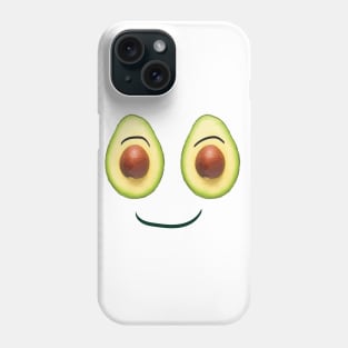 Avocado happy face Phone Case