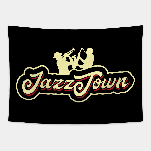 Vintage Jazz Design Tapestry by jazzworldquest