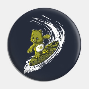 Don't Care Bear Surfing Pin