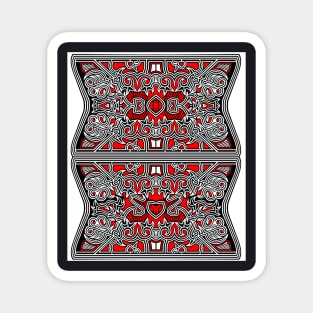 tribal batak motif 6 Magnet