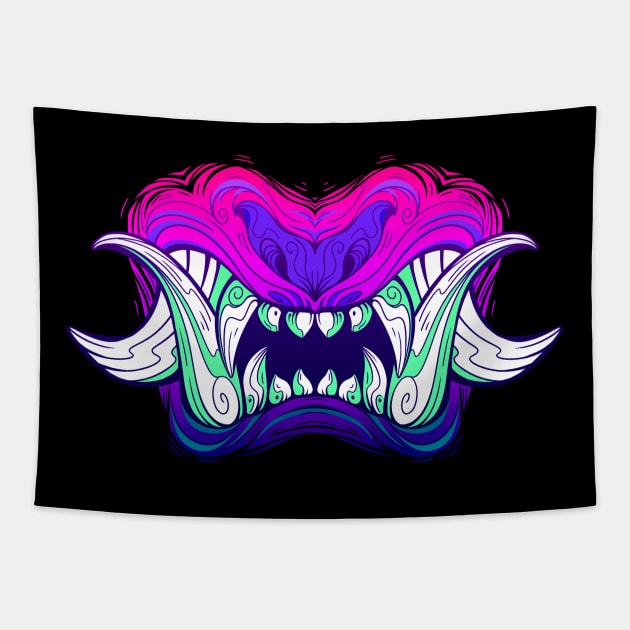 Oni Mouth Tapestry by ChocolateRaisinFury