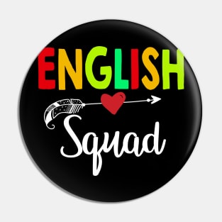 English Squad Teacher Back To School Pin