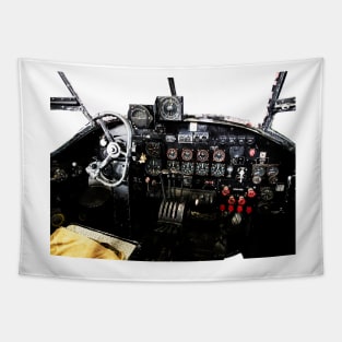 RAF World War 2 AVRO Lancaster cockpit Tapestry