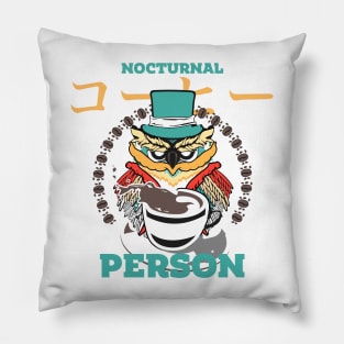 Nocturnal Coffee Person ReColor #2 Pillow