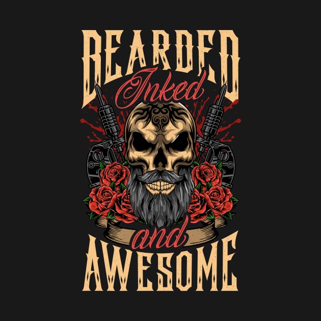 Bearded Inked And Awesome Badass Dad by theperfectpresents