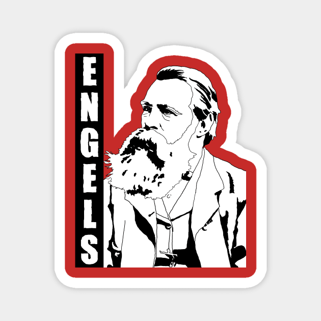 Friedrich Engels Magnet by WellRed