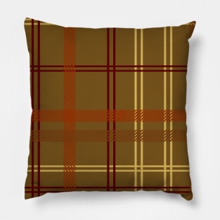 Autumn Plaid Pattern Pillow