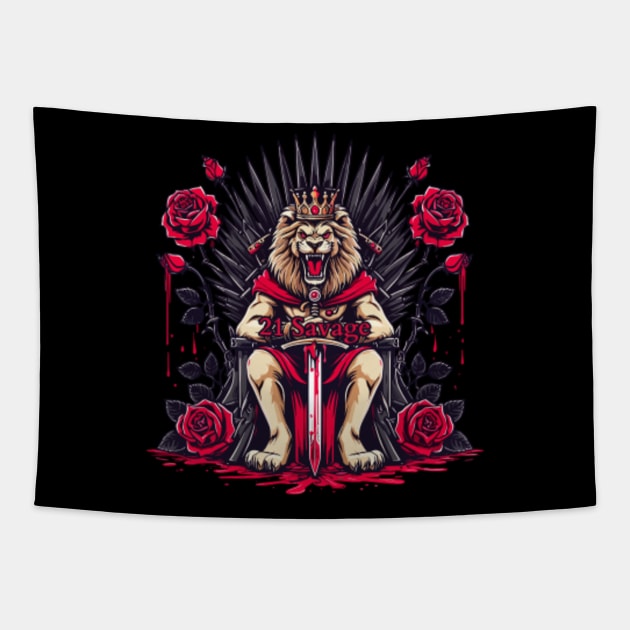 21 Savage 21 Savage Tapestry TeePublic