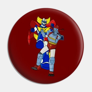 Battle of the Plamo Robots Pin