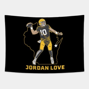 Jordan Love State Star Tapestry