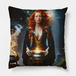 Fire Witch Pillow