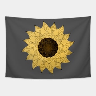 Mandala Sunflower Tapestry