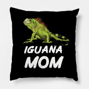 Iguana Mom for Iguana Lovers, White Pillow