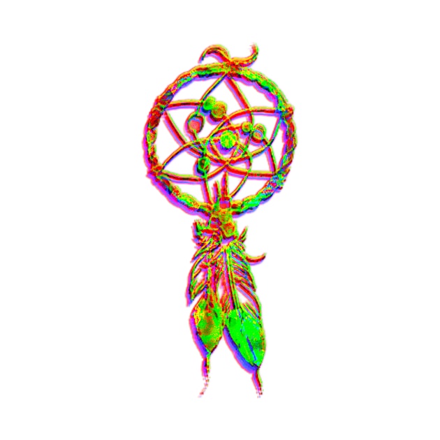 Psychedelic dream catcher by indusdreaming