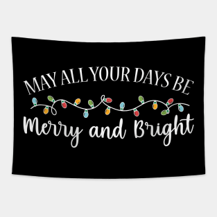 Merry Bright Christmas Tapestry