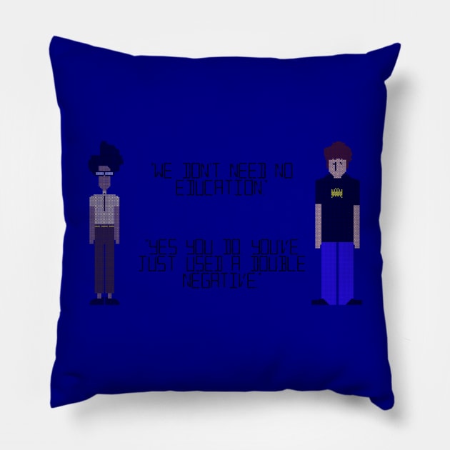 Roy & Moss - Education Pillow by SpectreSparkC