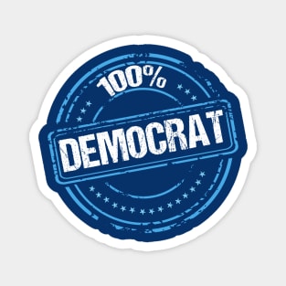 100% Democrat Magnet
