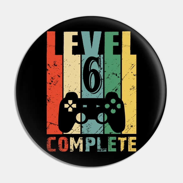 Vintage 6th Wedding Anniversary Level 6 Complete Video Gamer Birthday Gift Ideas Pin by smtworld