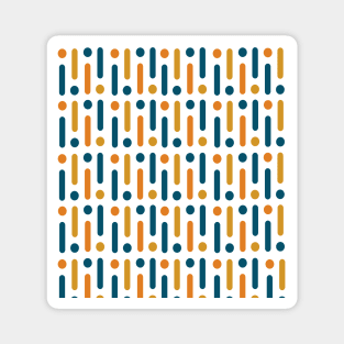 Retro Linear Dots Pattern Magnet