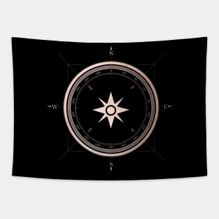 Rose Gold Compass III Tapestry