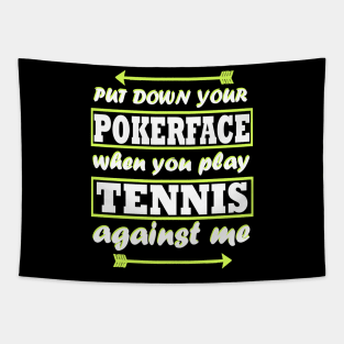 Tennis double sports tennis rackets tennis court Tapestry