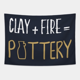 Clay & Fire Pottery TShirt - Ceramic Studio Shirt Tapestry