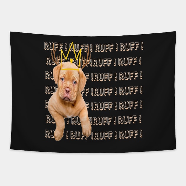 Puppy king Tapestry by BRIJLA