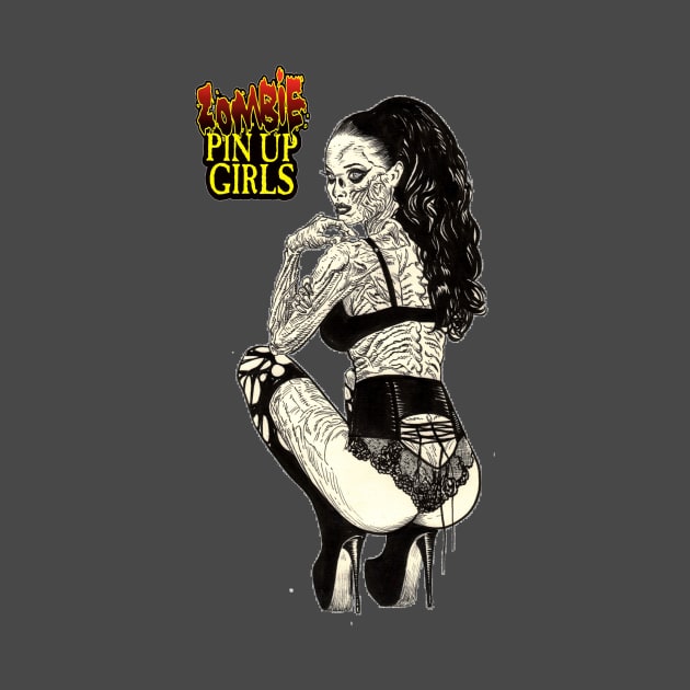 Zombie Pinup Divas : Raven Haired Undead by rsacchetto