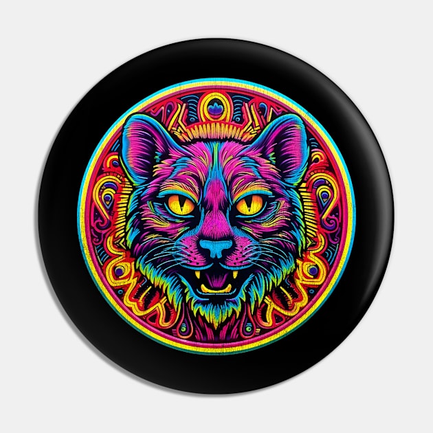 Round and Laughable Pin by Geometric Cat