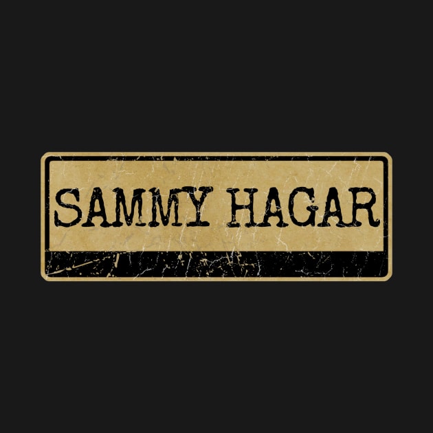 Aliska, text black retro - Sammy Hagar by Aliska