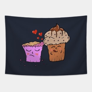 Cupcake love each other Tapestry