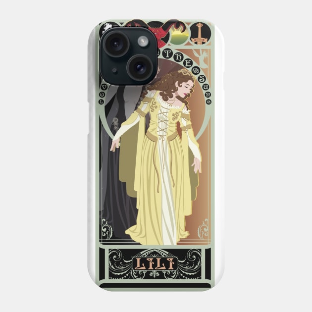 Lili - art nouveau - Legend Phone Case by captainlaserbeam