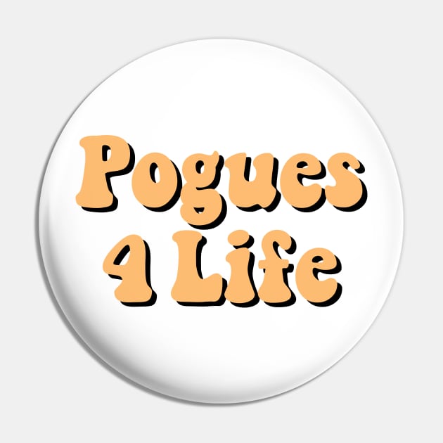 Pale Orange Pogues 4 Life / P4L Pin by cartershart