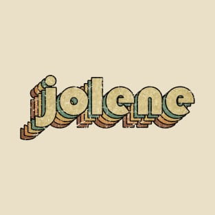 Jolene // Vintage Rainbow Typography Style // 70s T-Shirt