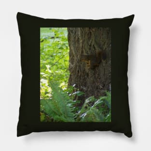 Squirrel Penseur Pillow
