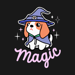 Beagle Magic Wizard Dog Owner Retro Funny Dog T-Shirt