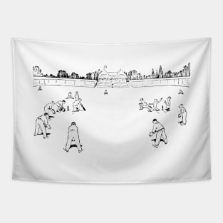 Village cricket, English Summer Tapestry