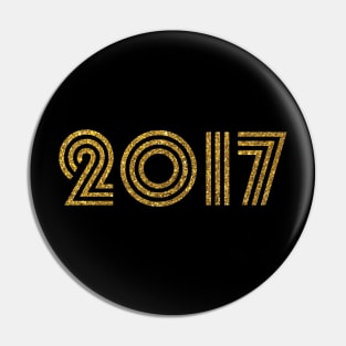 2017 Birth Year Glitter Effect Pin