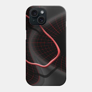 liquid - red-circle -clocks Phone Case