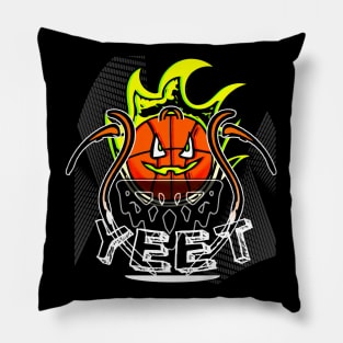 Jack O Lantern Halloween - Basketball Player Workout - Graphic Sports Fitness Athlete Saying Gift Pillow