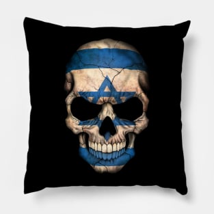 Israeli Flag Skull Pillow