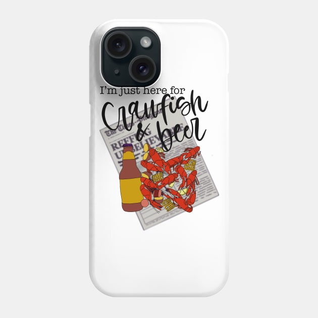 Crawfish & beer Phone Case by AlliCatz