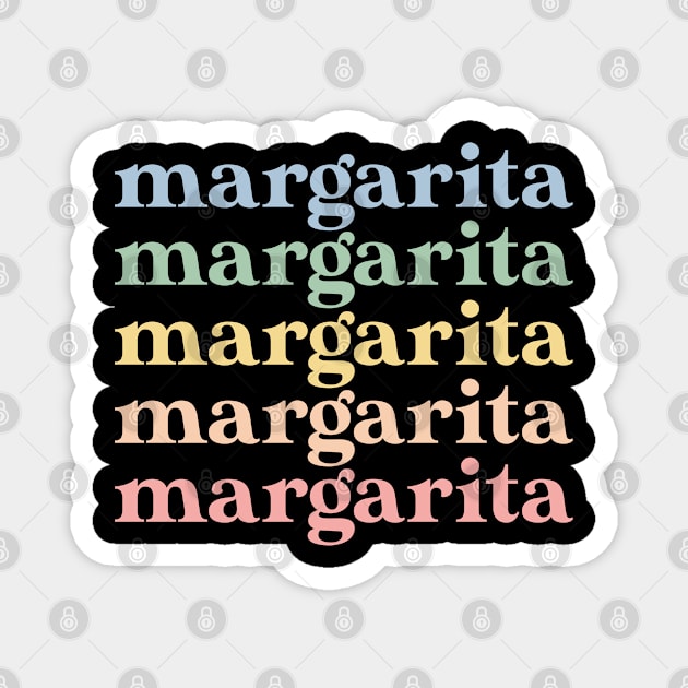 Funny Margarita Lover Gift Retro Margarita Magnet by kmcollectible