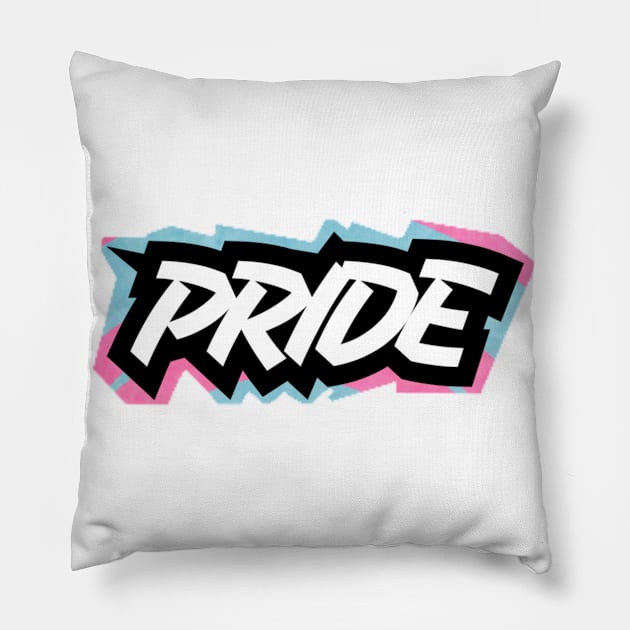 PRIDE (style: transgender pride) Pillow by Anewman00.DESIGNS