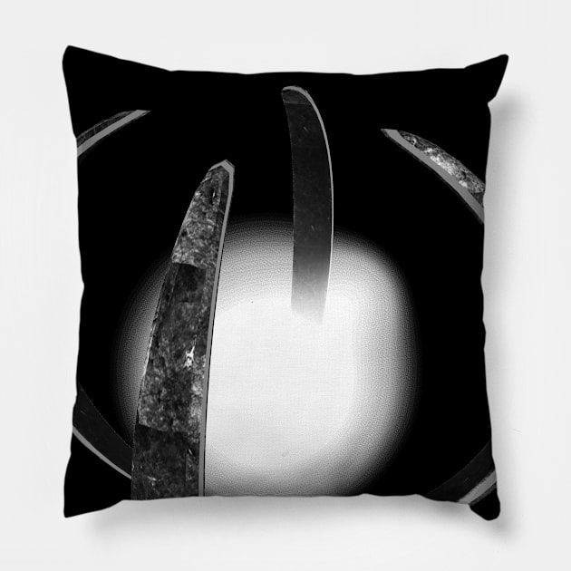 RIMWALKER - Ride The Rim - Logo - White Lettering Pillow by iSynthetica