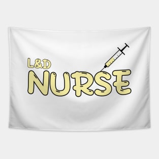 Labor and Delivery Nurse Yellow Tapestry
