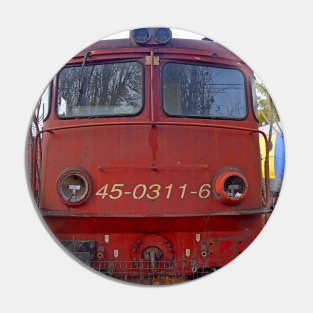 Disused loco, Romania Pin