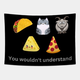 Taco Cat Goat Cheese Pizza Tapestry