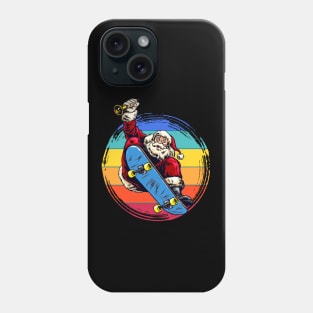 Santa Skateboarder Happy Christmas Merry Christmas Christmas Event Christmas Present Gift for Family for Dad for Mom for Friends for Kids Phone Case